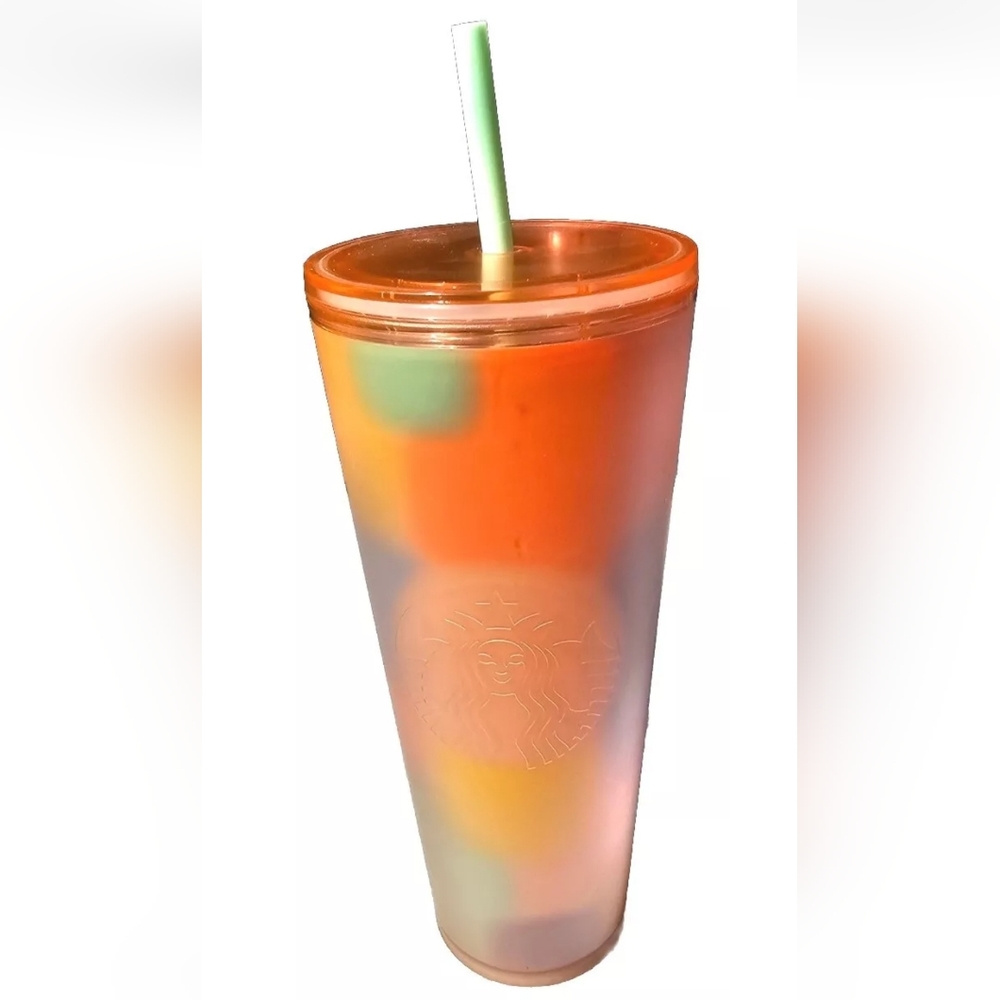 Starbucks Spring 2024 Multicolor Soft Touch Sherbet 24 Oz CC "TARGET EXCLUSIVE"